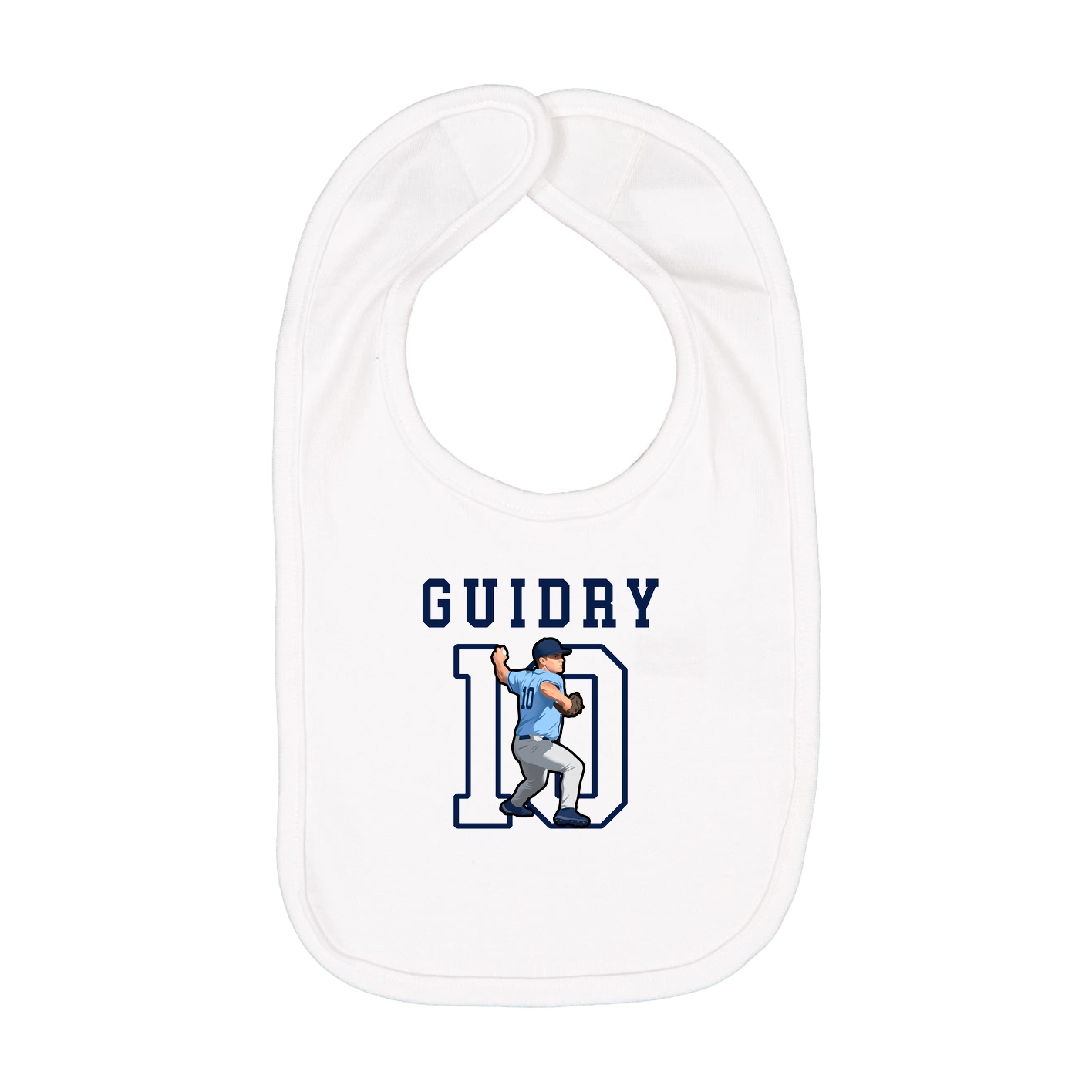 Infant Bib — Shirsey in White