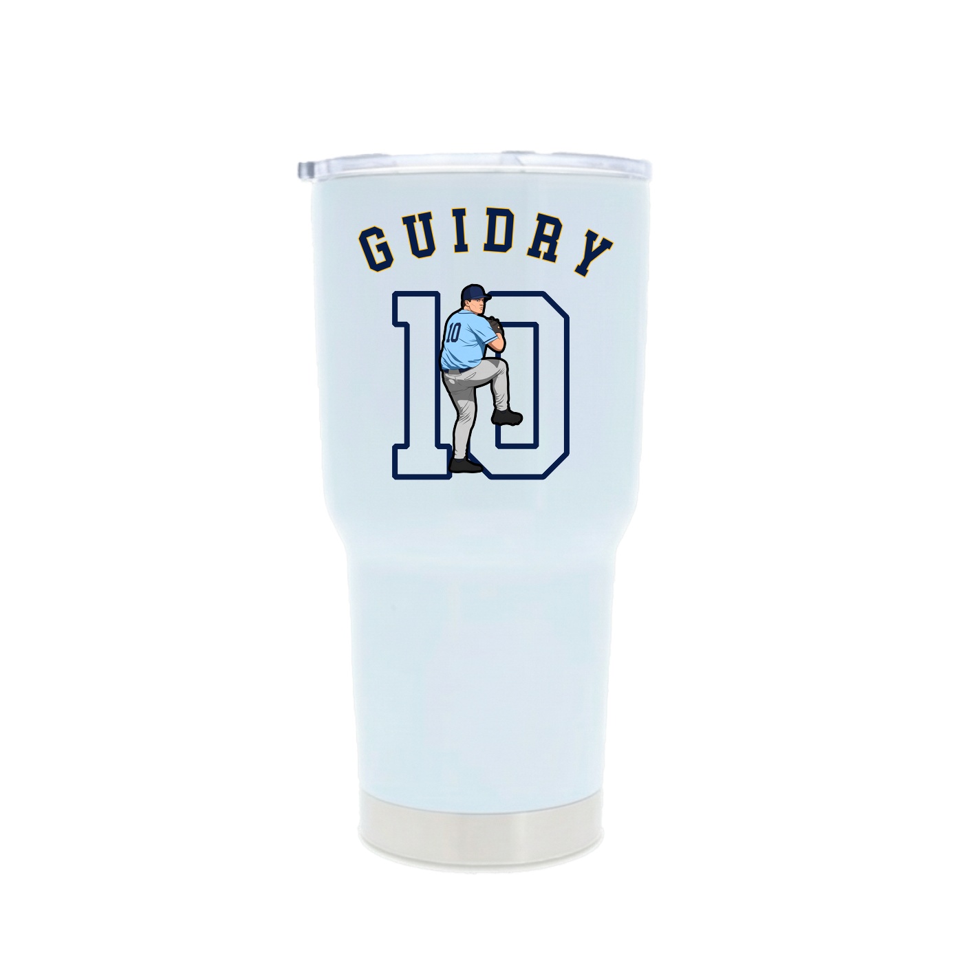 30oz Stainless Steel Tumbler — Shirsey Arch in White