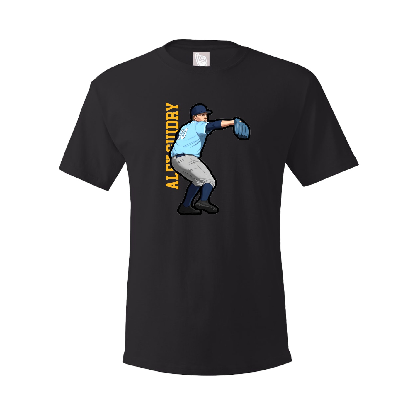 Tee — Name Vertical in Black