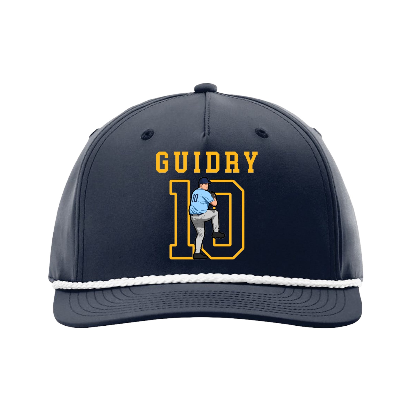 Five-Panel Classic Rope Cap — Shirsey in Navy