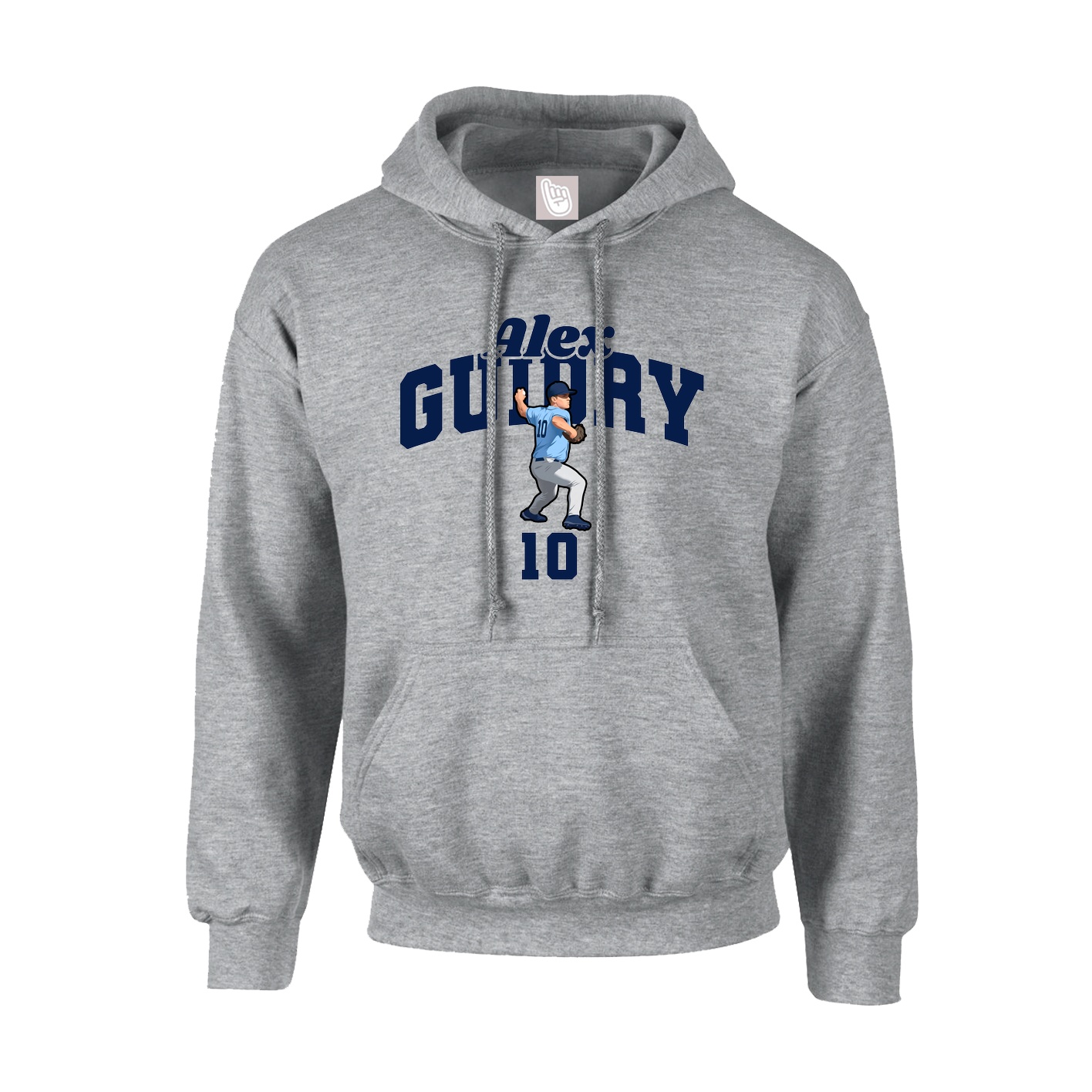 Youth Hoodie — Signature Arch in Grey