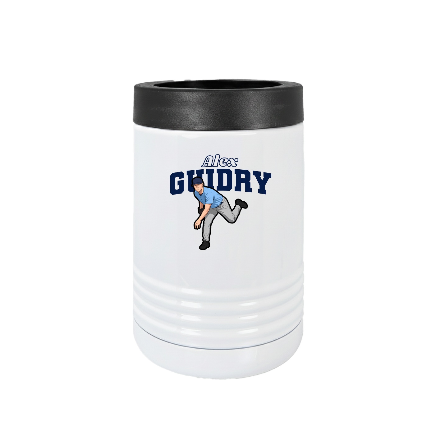 Beverage Holder — Name Arch in White
