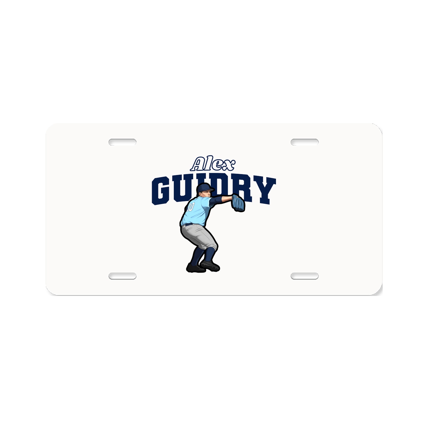 License Plate — Name Arch in Classic
