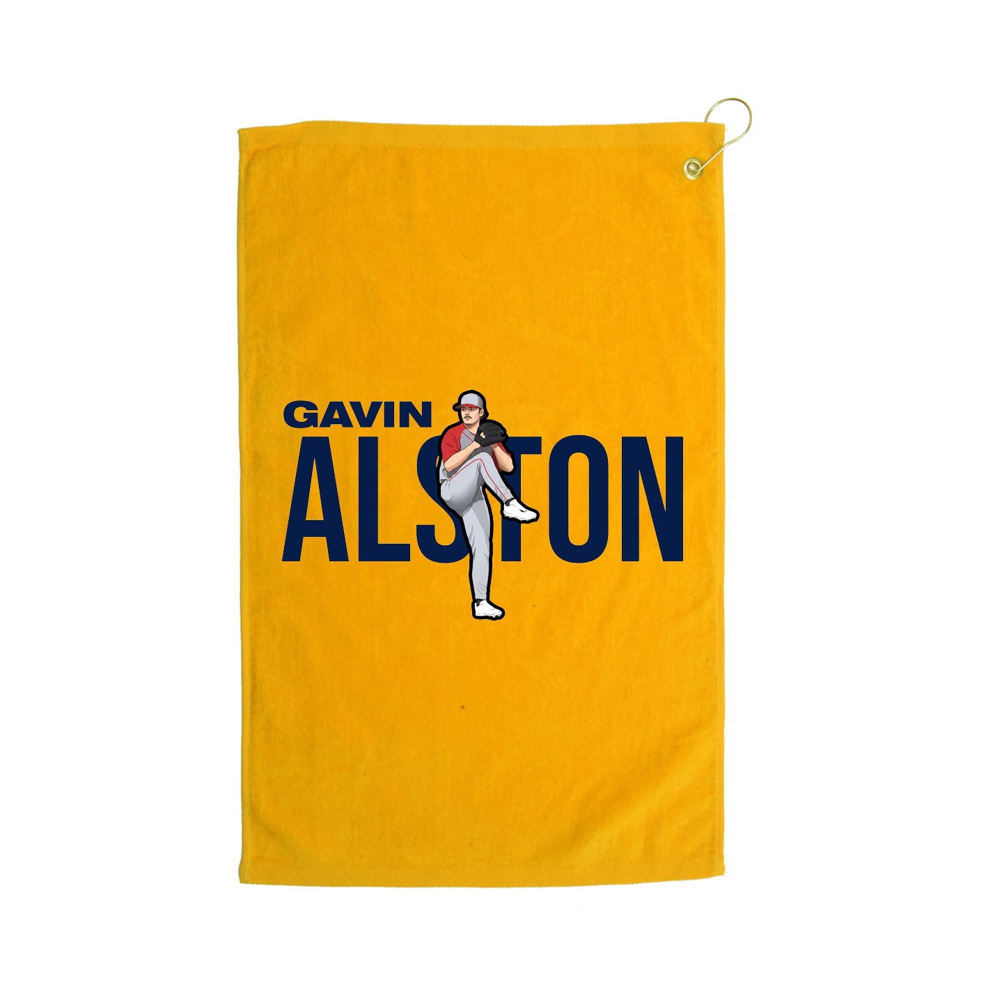 Golf Towel — Player Name in Gold