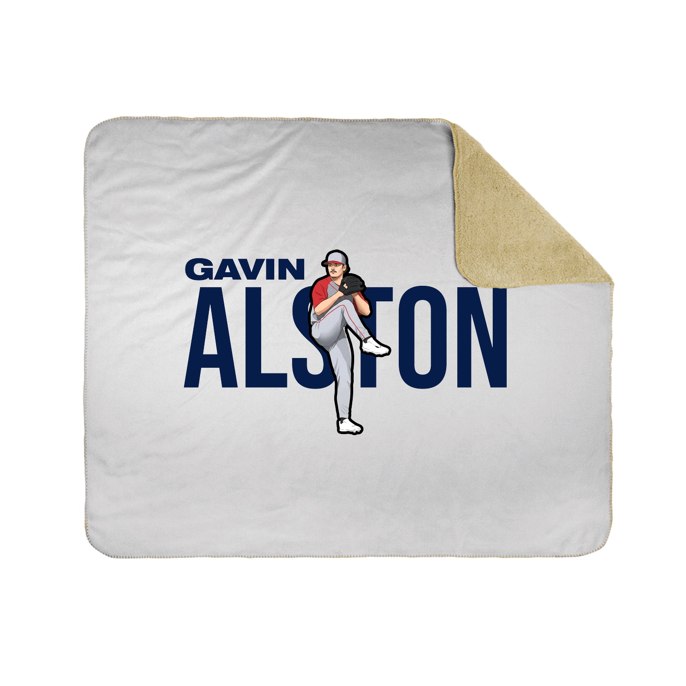 Throw Blanket — Player Name in White