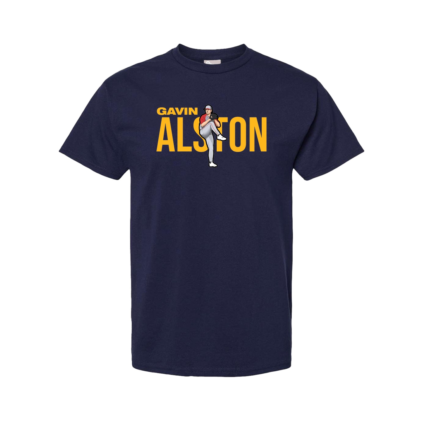 Youth Tee — Player Name in Navy