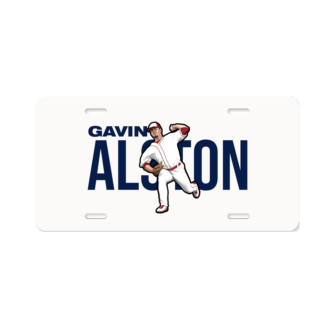 License Plate — Player Name in Classic