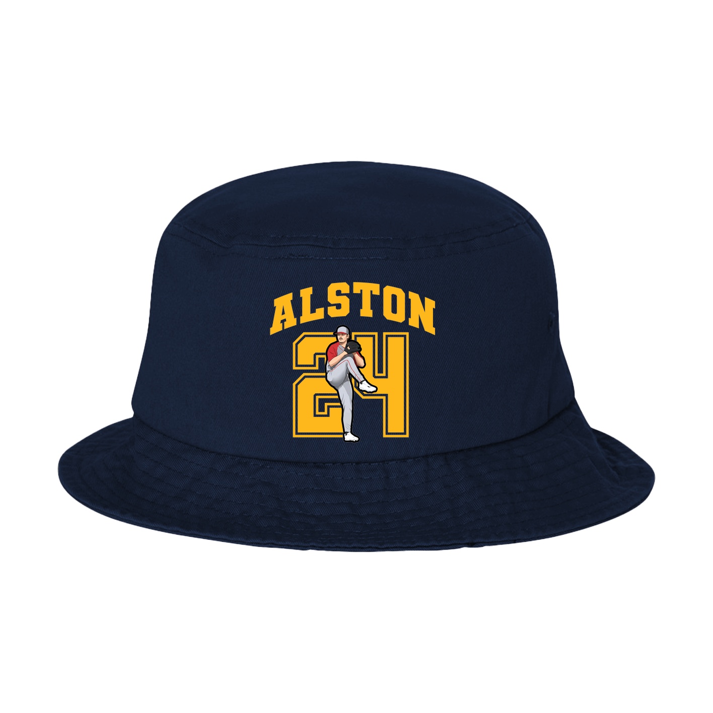 Bucket Cap — Number in Navy