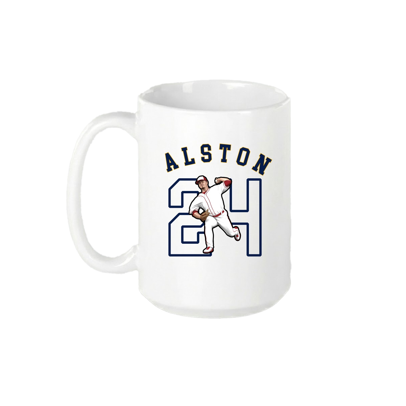 15oz Coffee Mug — Shirsey Arch in White