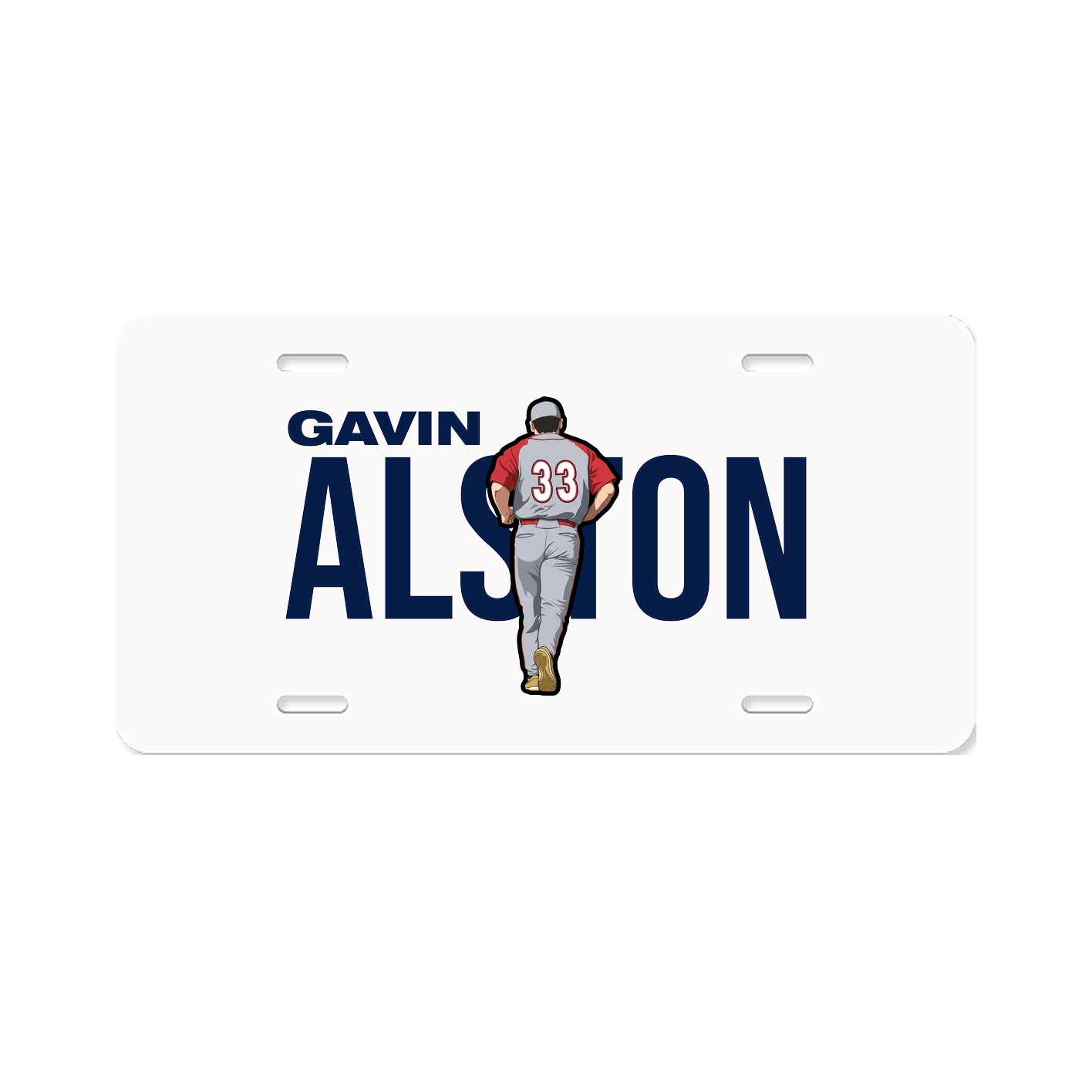 License Plate — Player Name in Classic