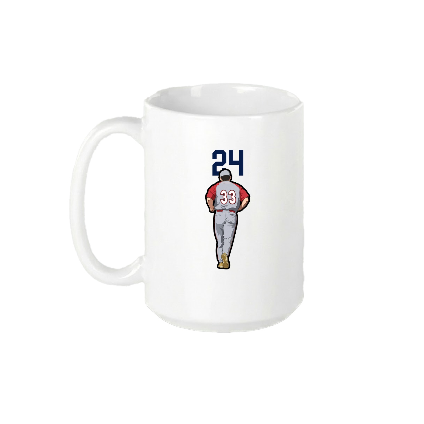 15oz Coffee Mug — Number Top in White