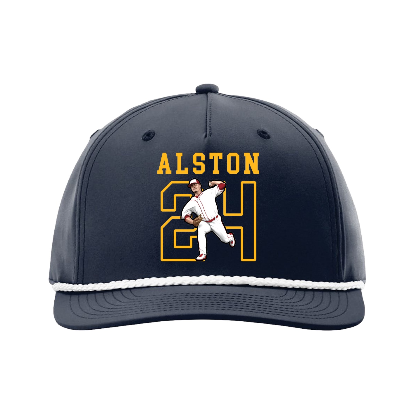 Five-Panel Classic Rope Cap — Shirsey in Navy