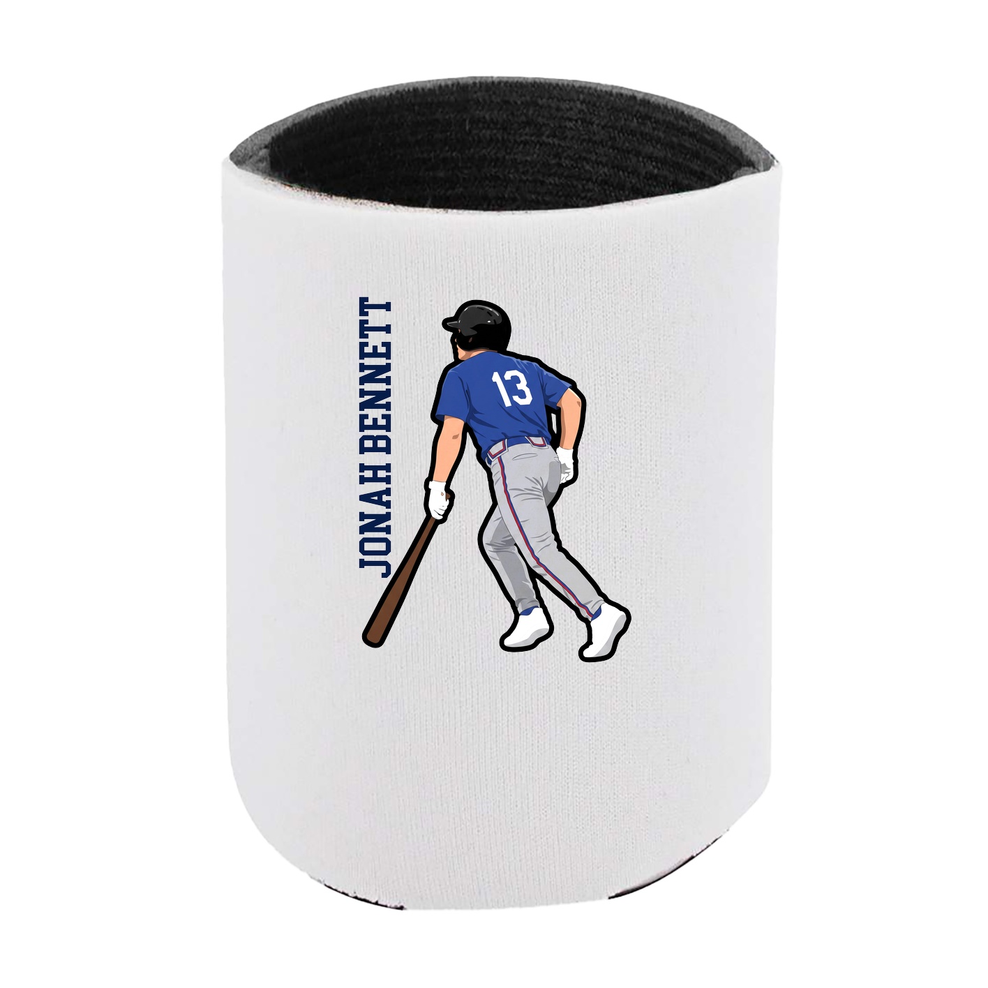 Can Holder — Name Vertical in White