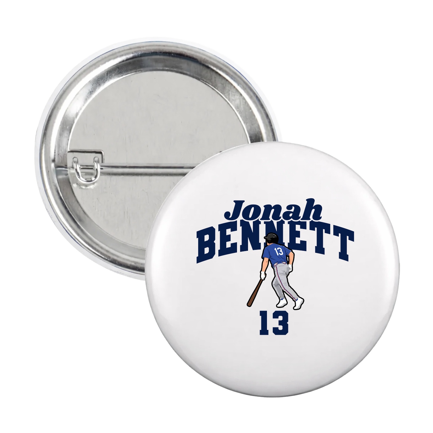 Game Day Button — Signature Arch in White
