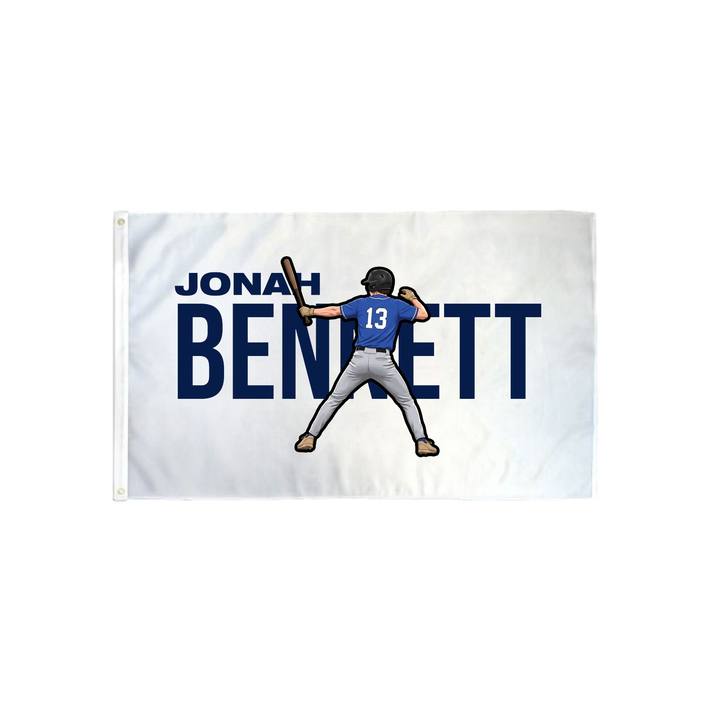 3x5 Flag — Player Name in Classic