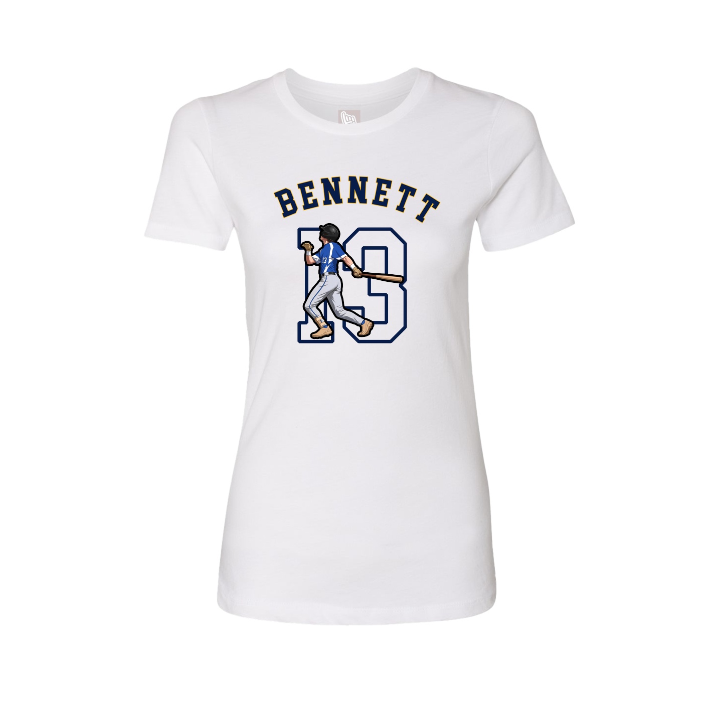 Fitted Women's Tee — Shirsey Arch in White