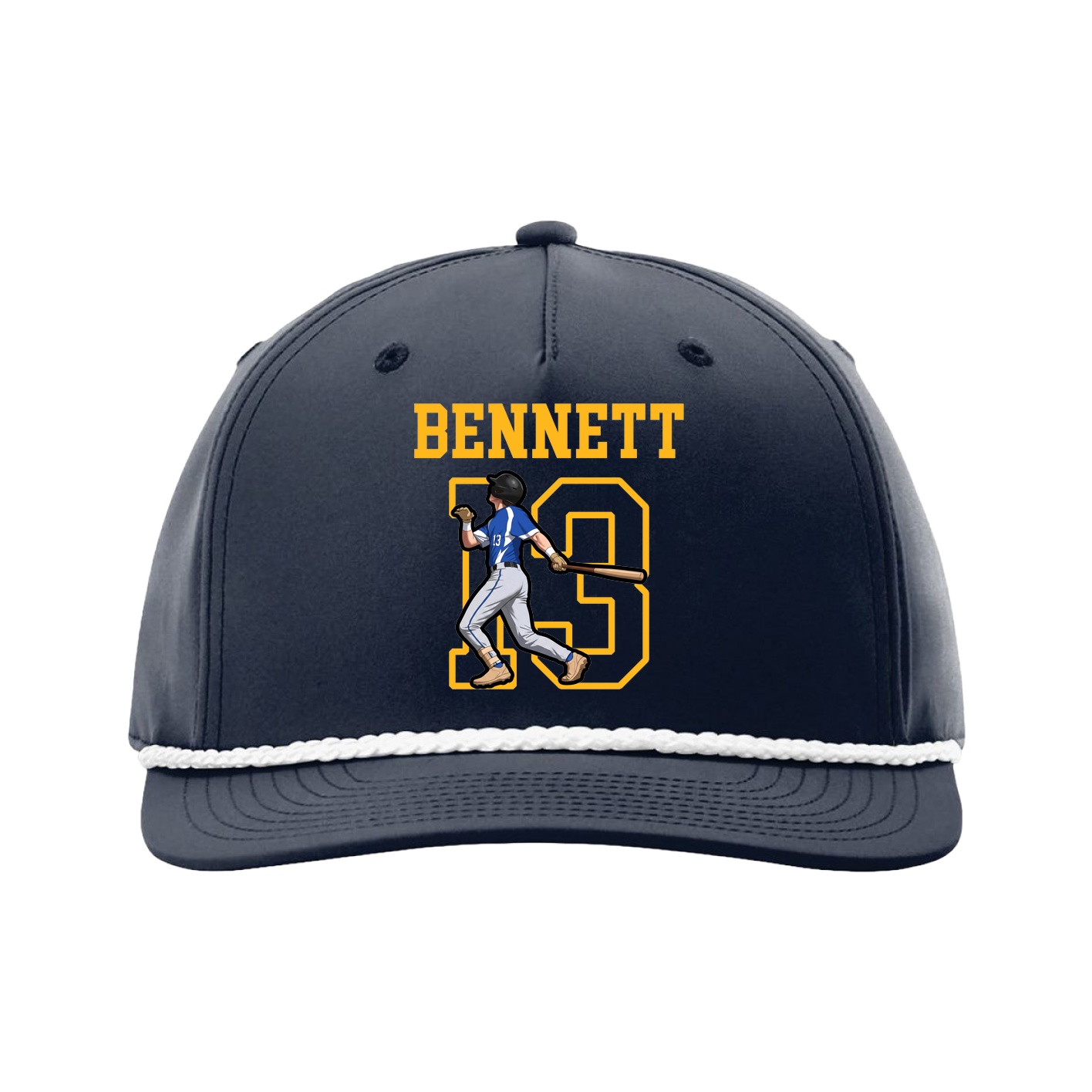 Five-Panel Classic Rope Cap — Shirsey in Navy