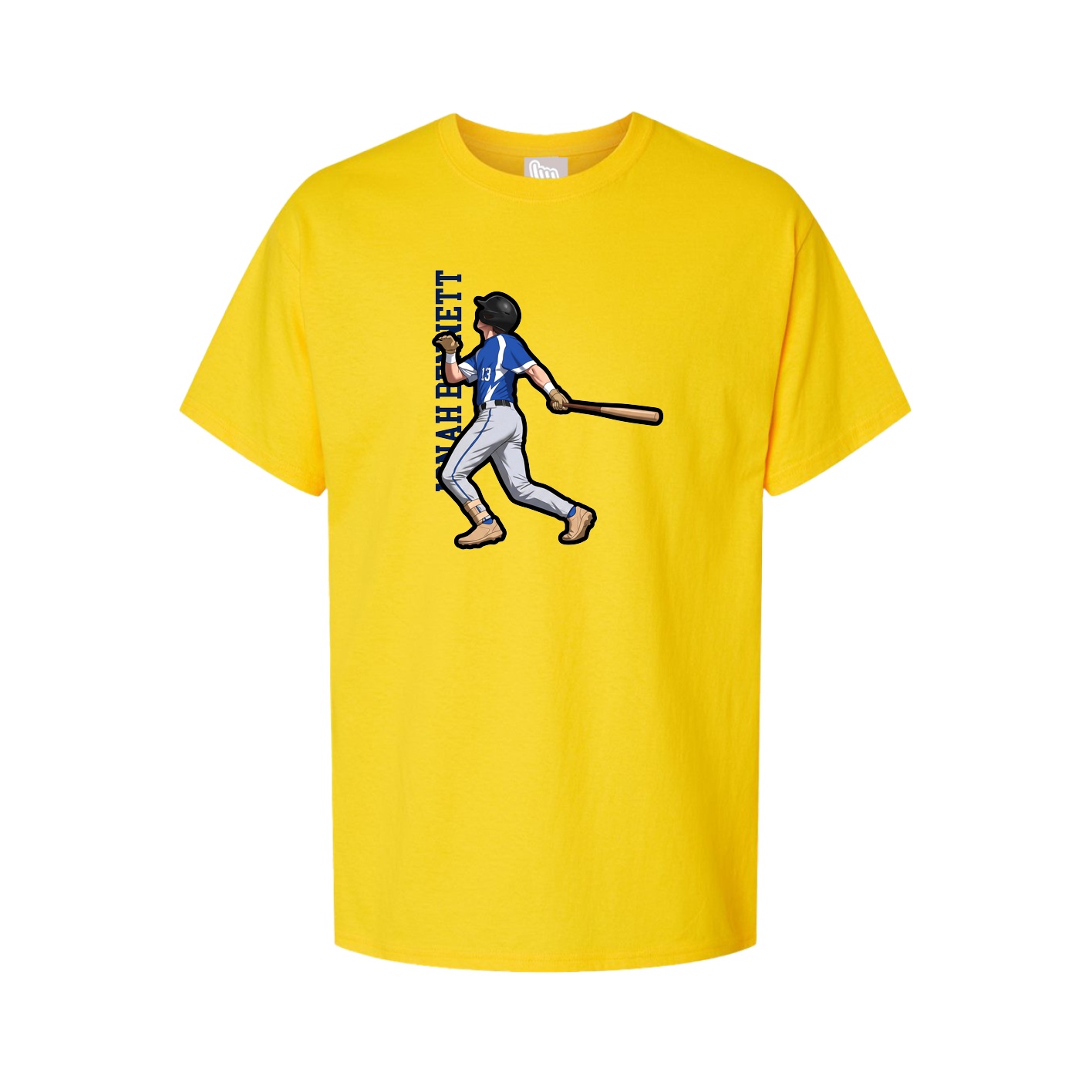 Tee — Name Vertical in Gold