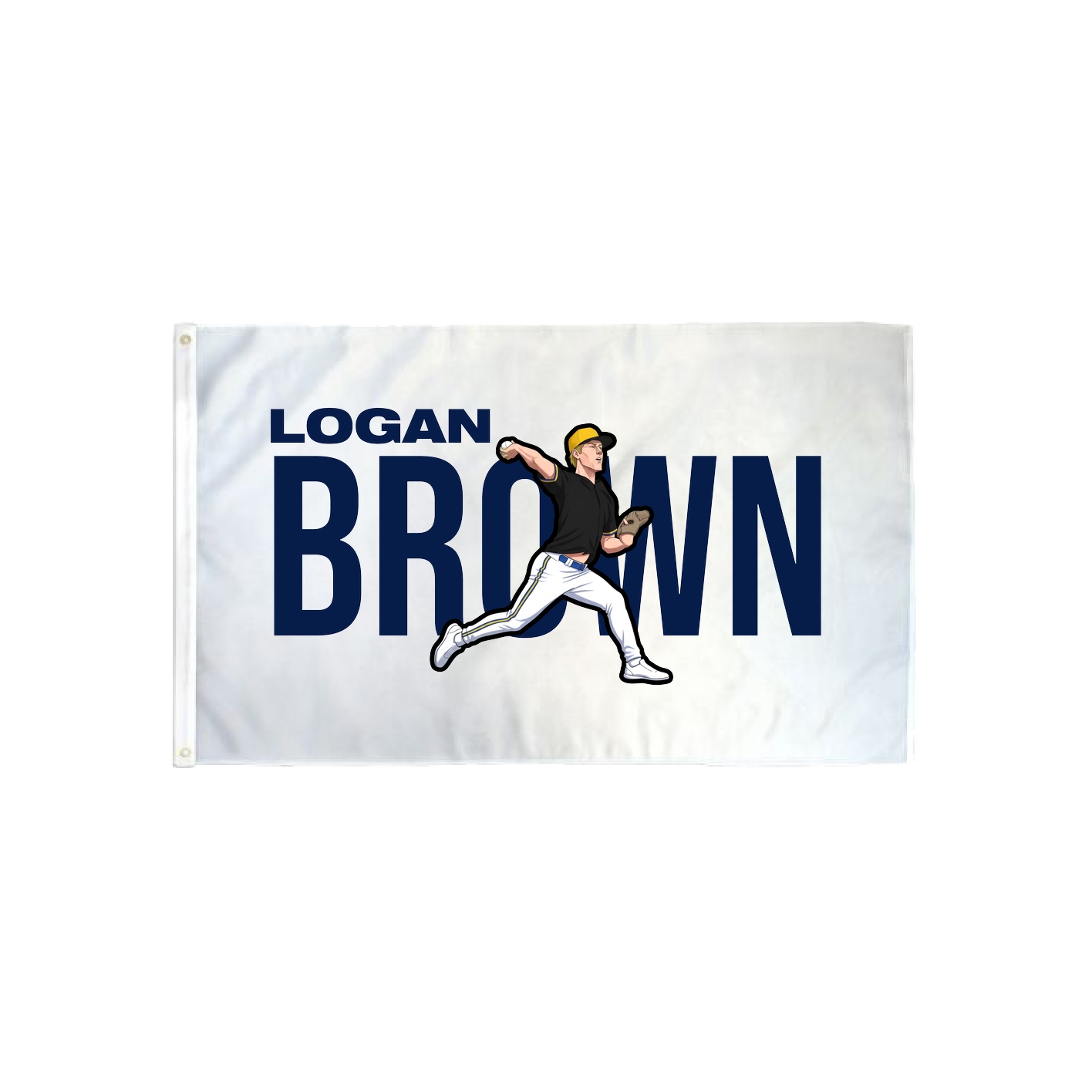 3x5 Flag — Player Name in Classic