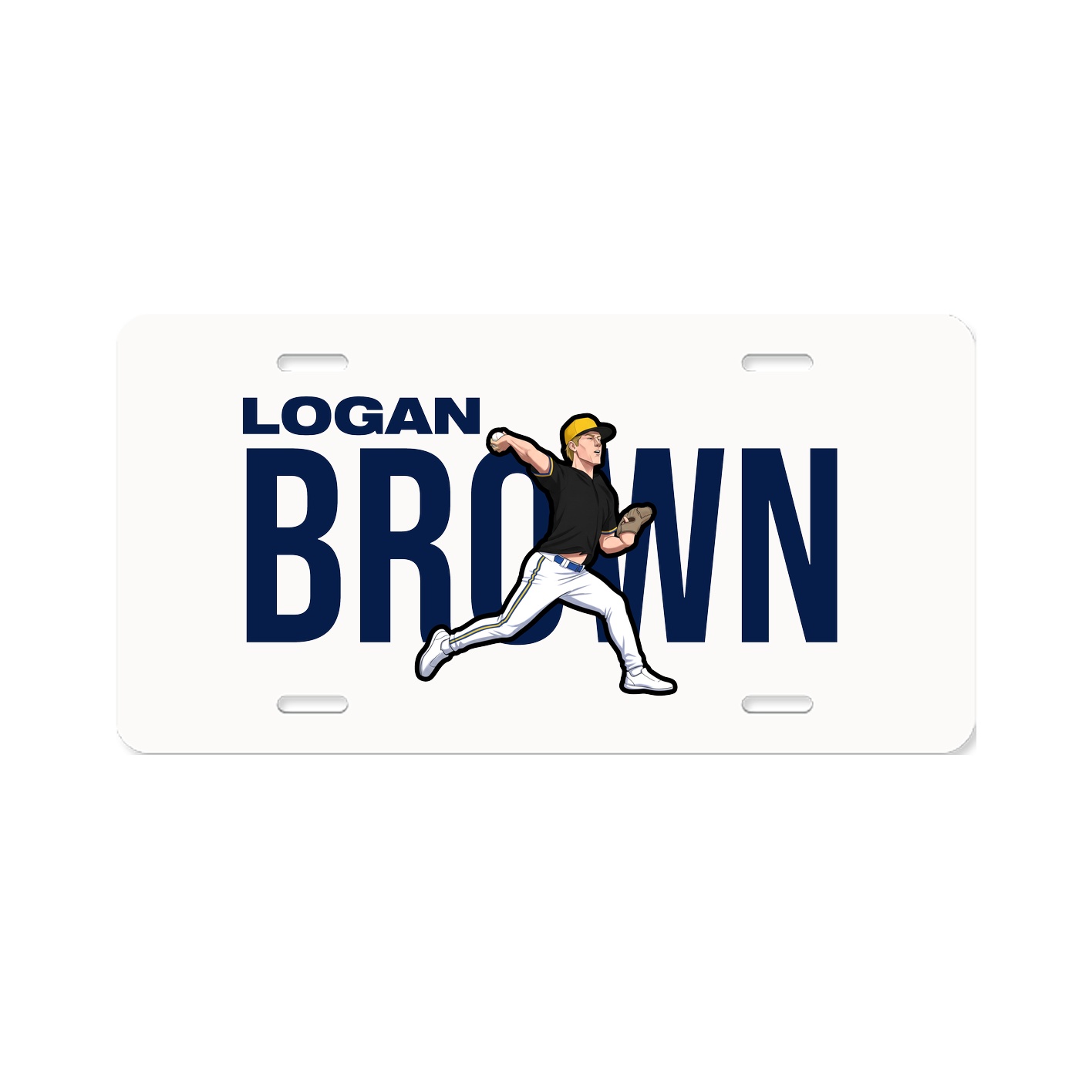 License Plate — Player Name in Classic