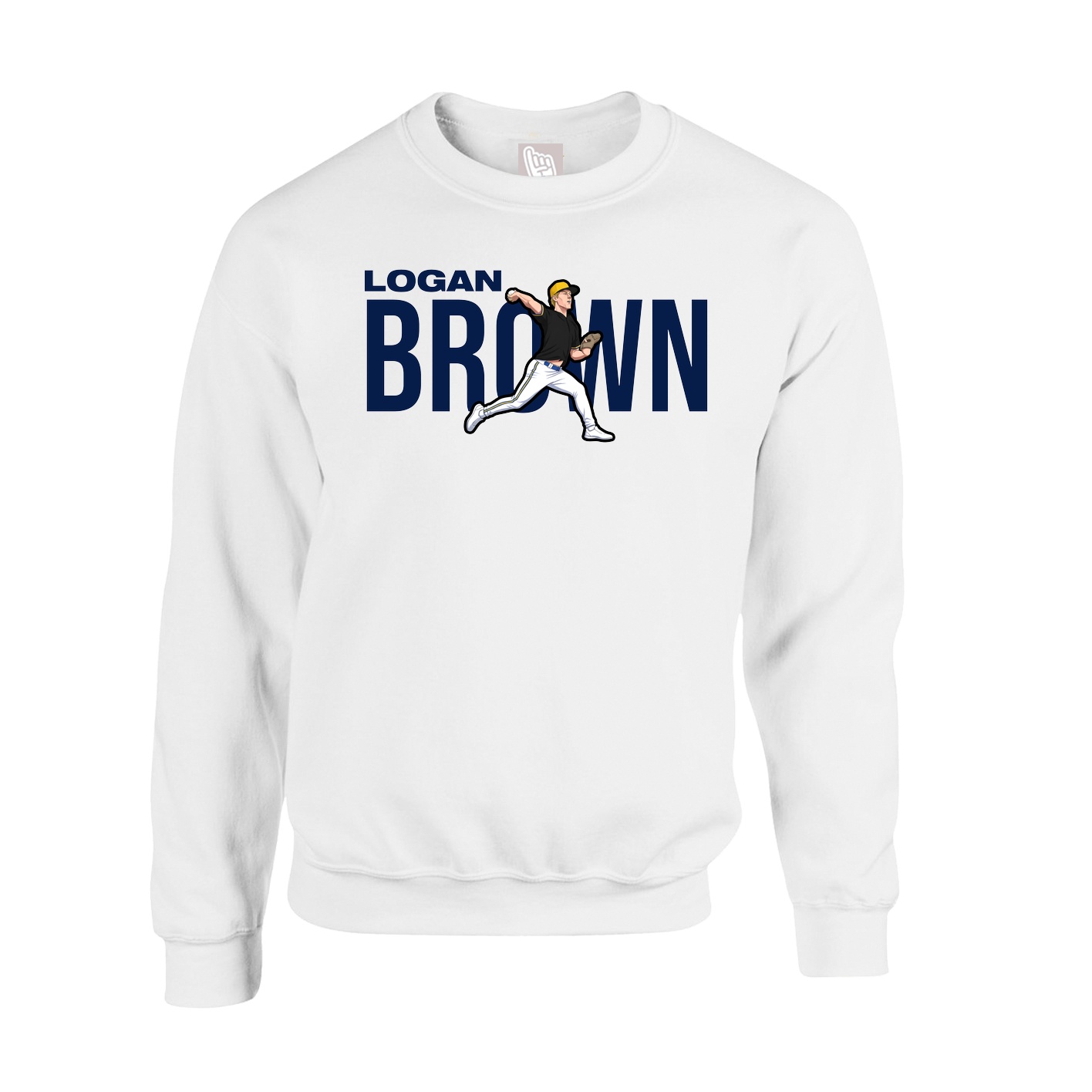Fleece Crew — Player Name in White