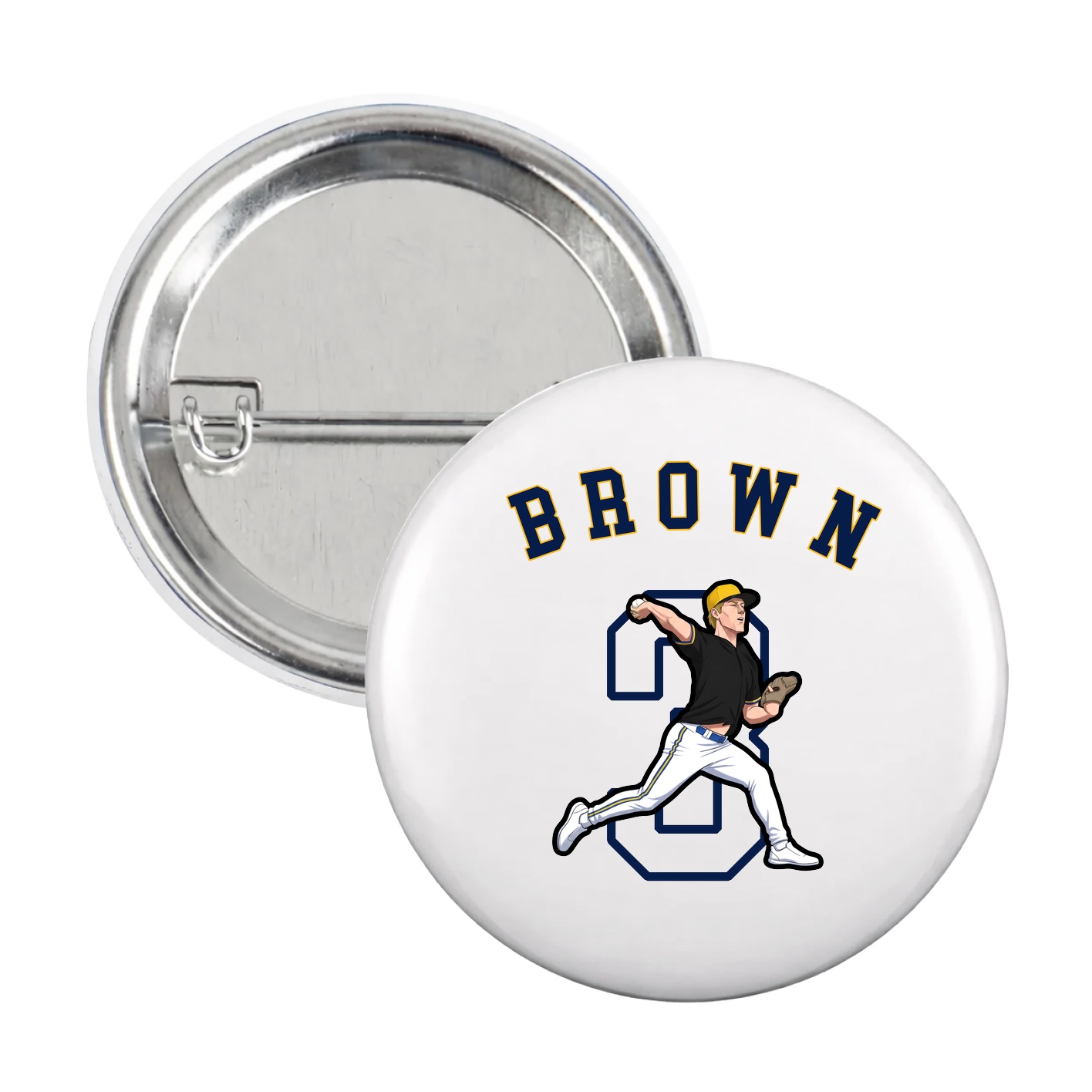 Game Day Button — Shirsey Arch in White