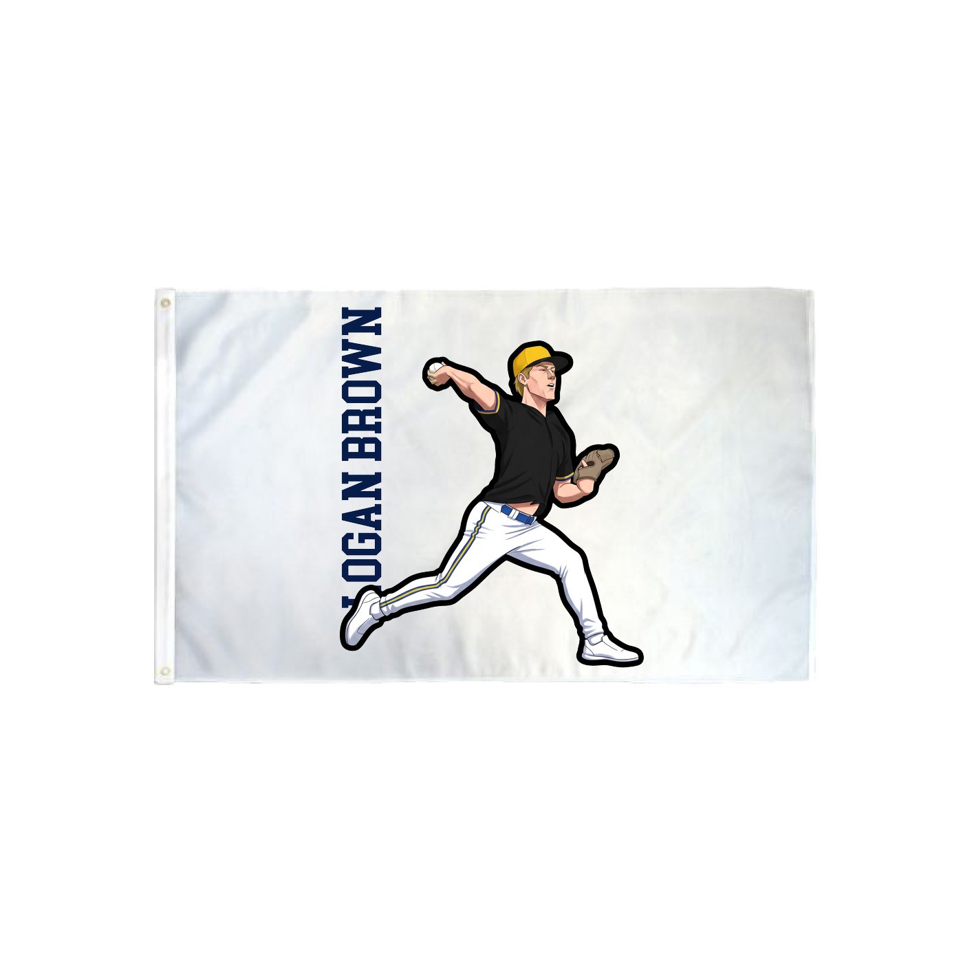 3x5 Flag — Name Vertical in Classic