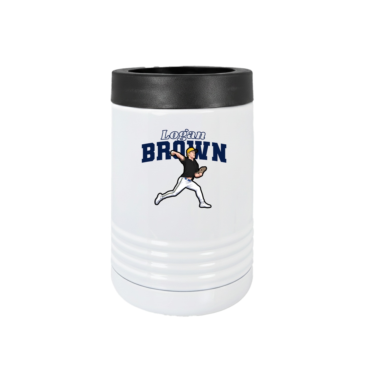 Beverage Holder — Name Arch in White