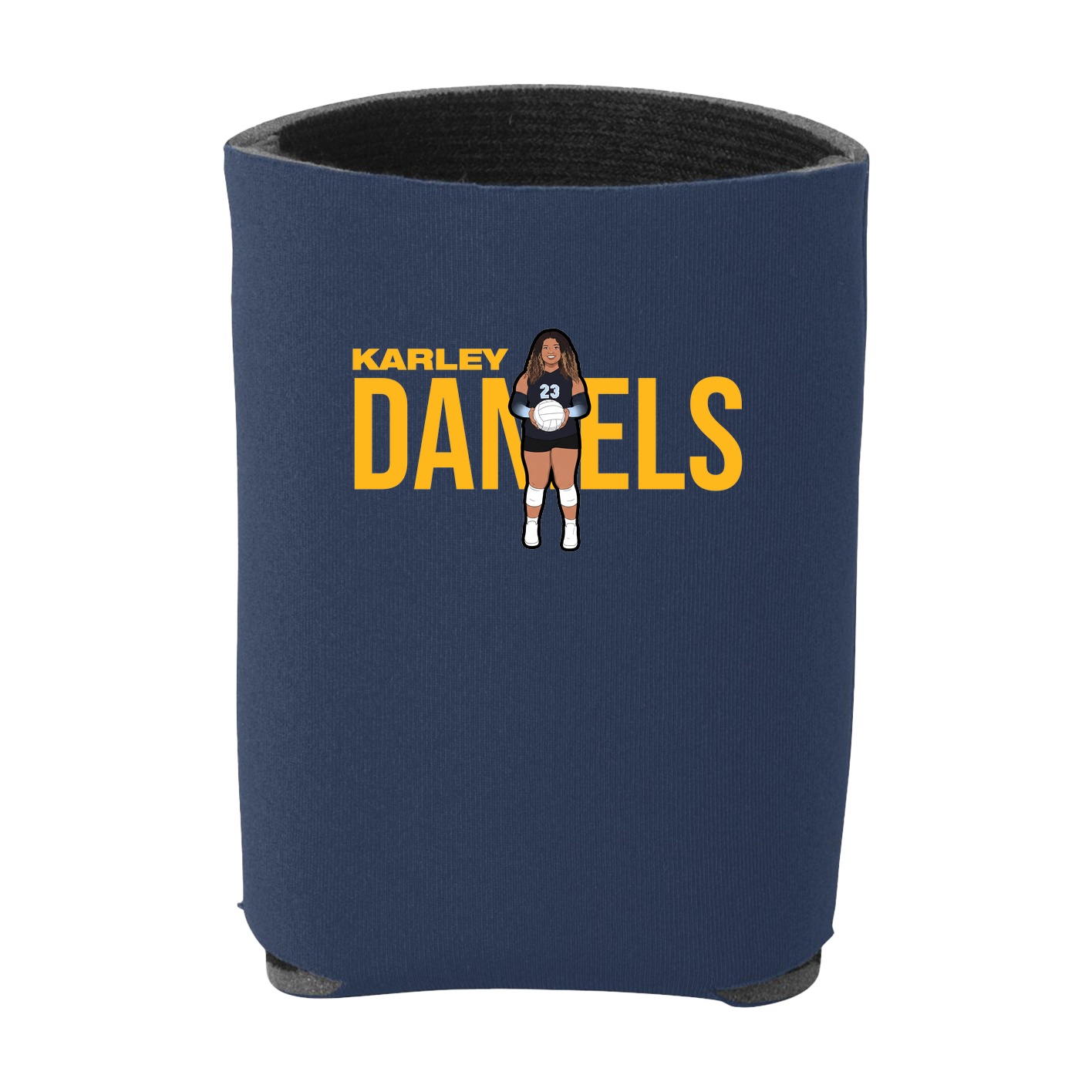 Can Holder — Player Name in Navy