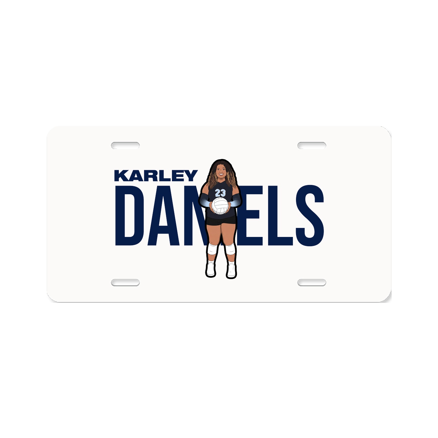 License Plate — Player Name in Classic