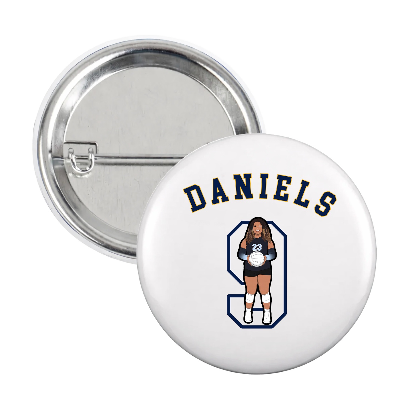 Game Day Button — Shirsey Arch in White