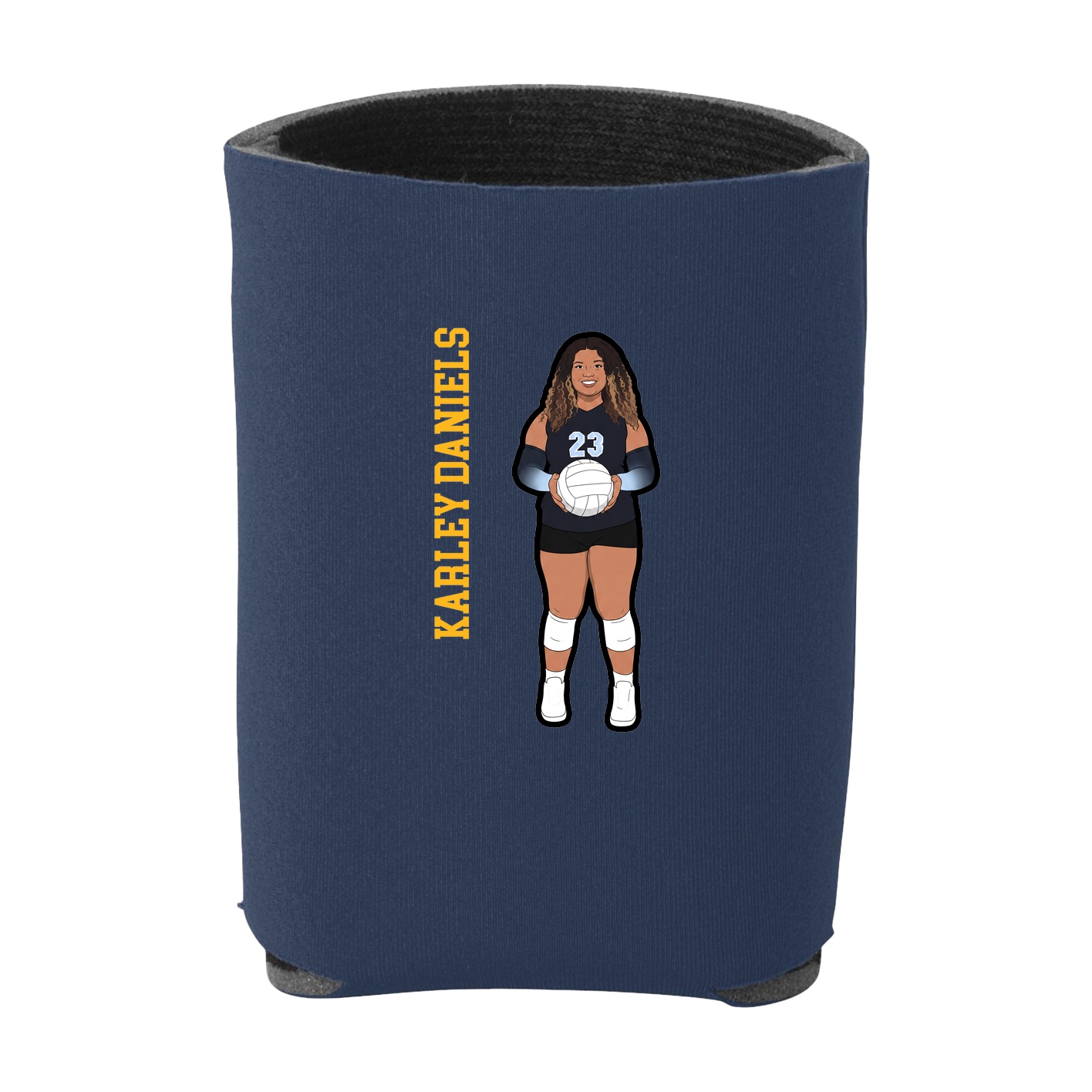 Can Holder — Name Vertical in Navy