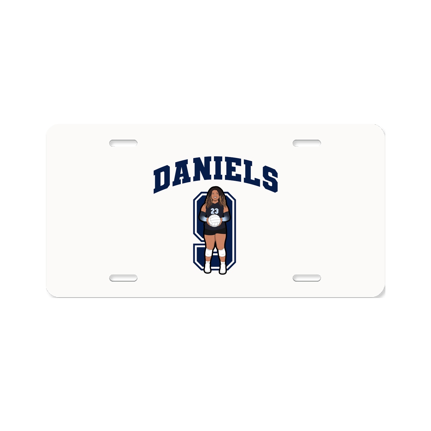 License Plate — Number in Classic