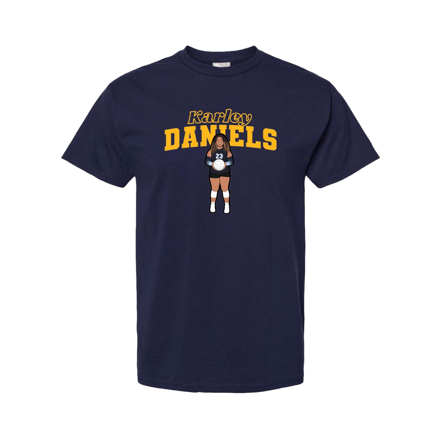 Youth Tee — Name Arch in Navy