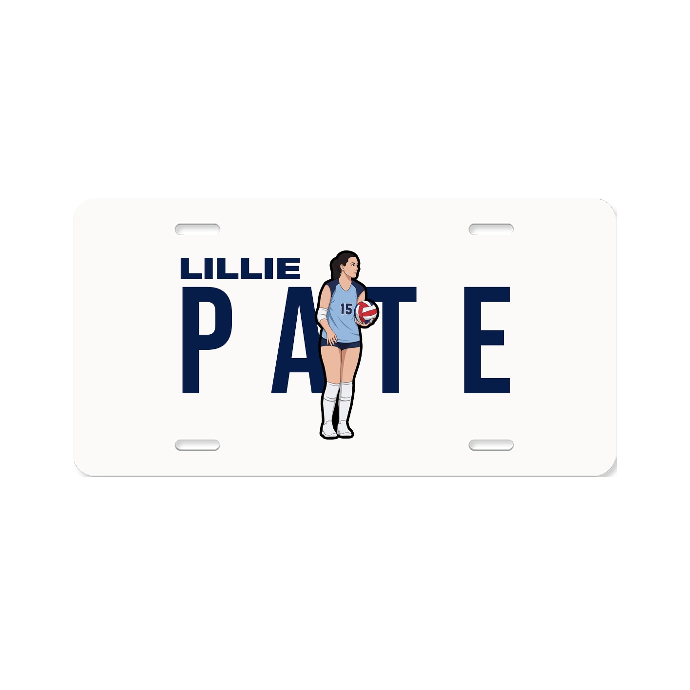 License Plate — Player Name in Classic