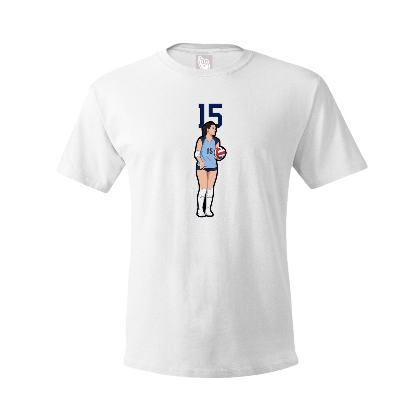 Tee — Number Top in White