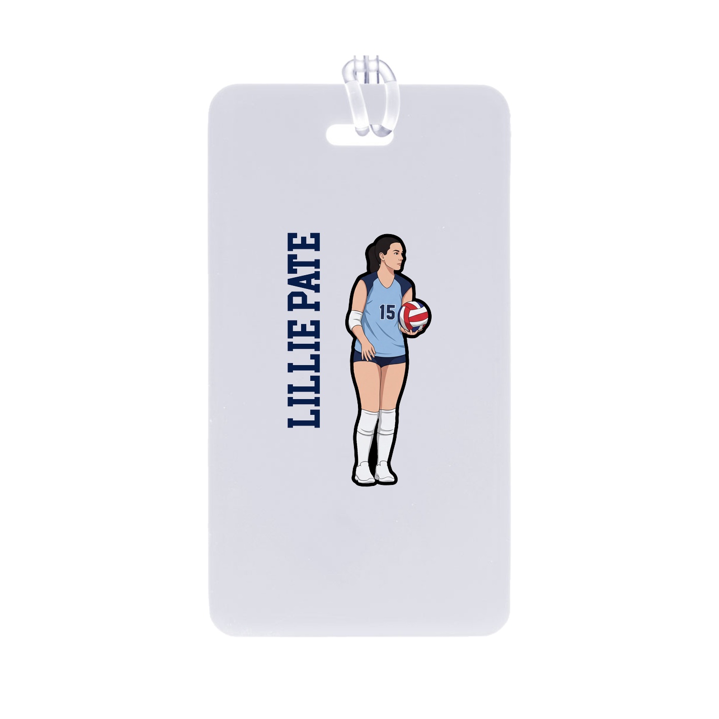 Bag Tag — Name Vertical in Classic