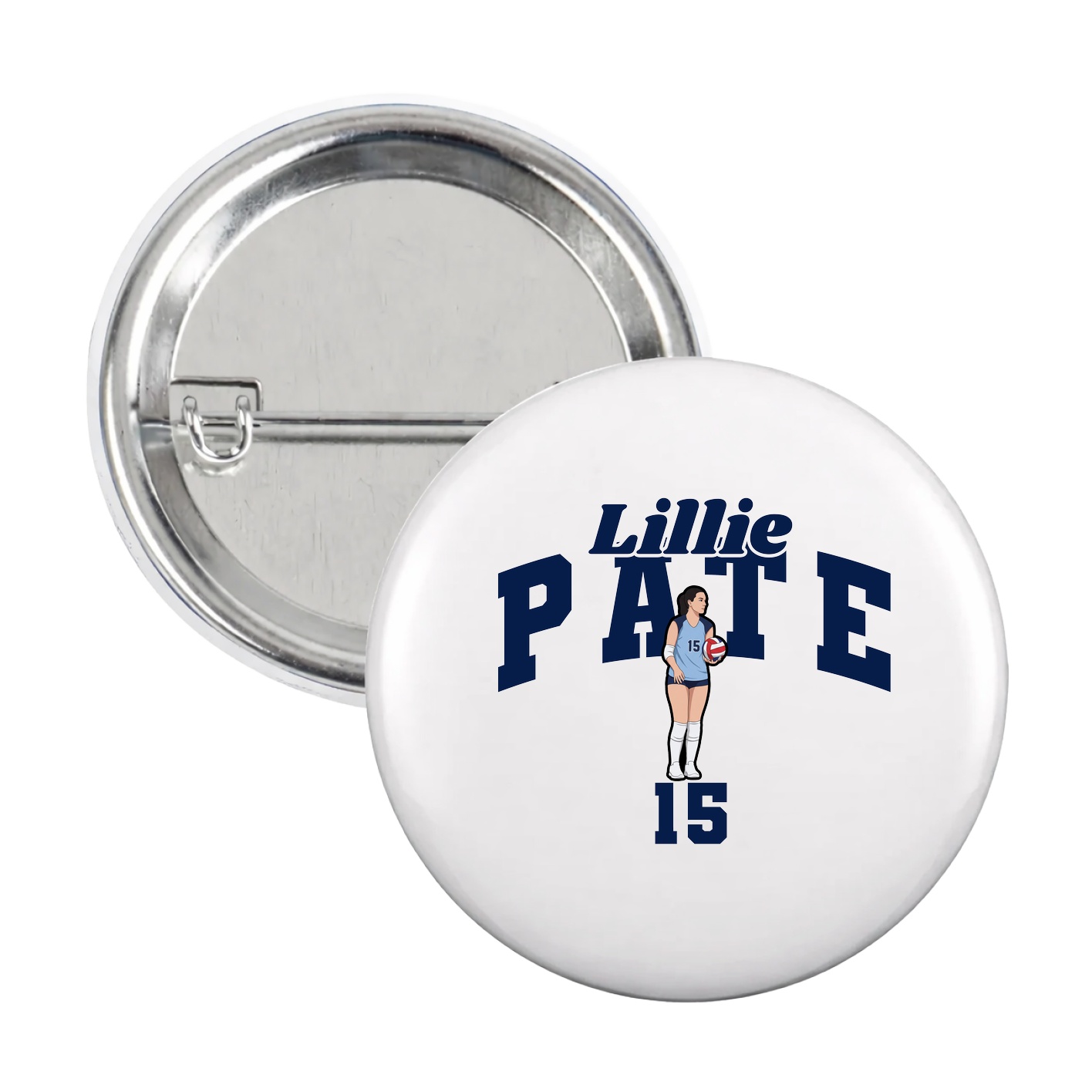 Game Day Button — Signature Arch in White
