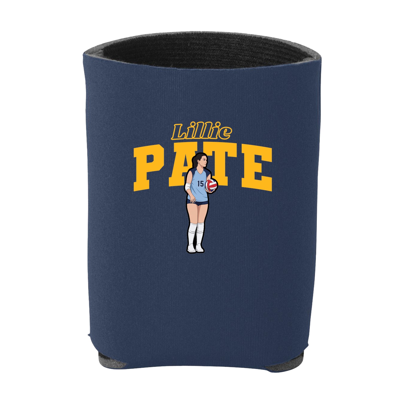 Can Holder — Name Arch in Navy