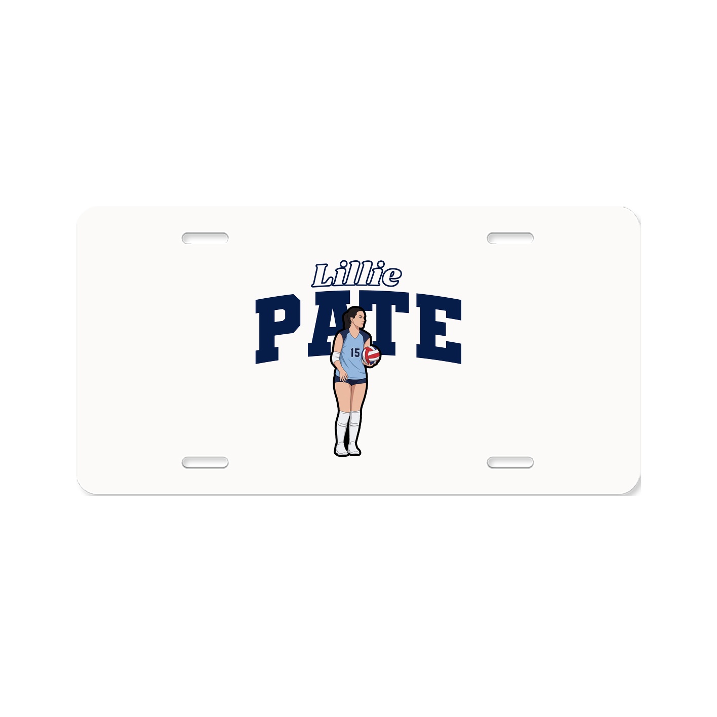 License Plate — Name Arch in Classic