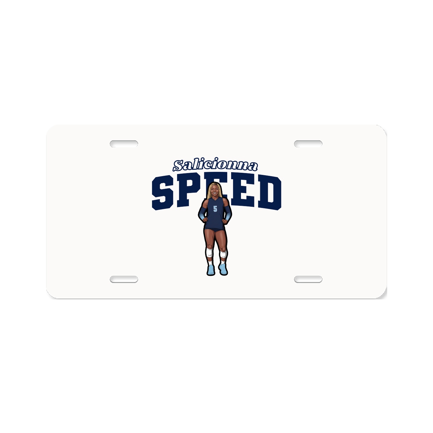 License Plate — Name Arch in Classic