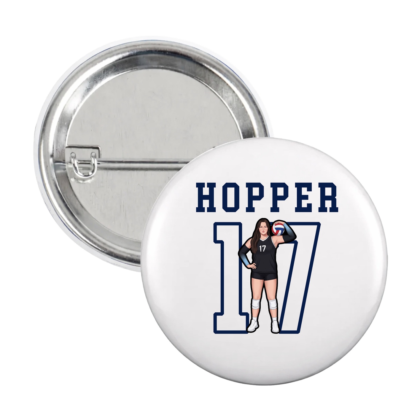 Game Day Button — Shirsey in White