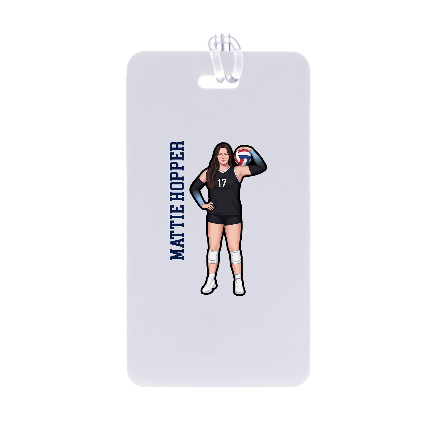 Bag Tag — Name Vertical in Classic
