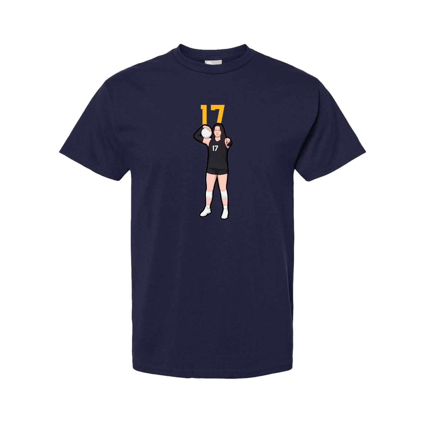 Youth Tee — Number Top in Navy