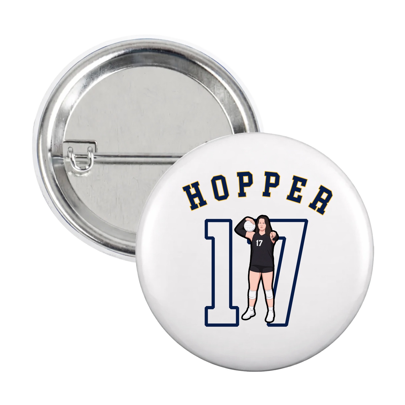 Game Day Button — Shirsey Arch in White