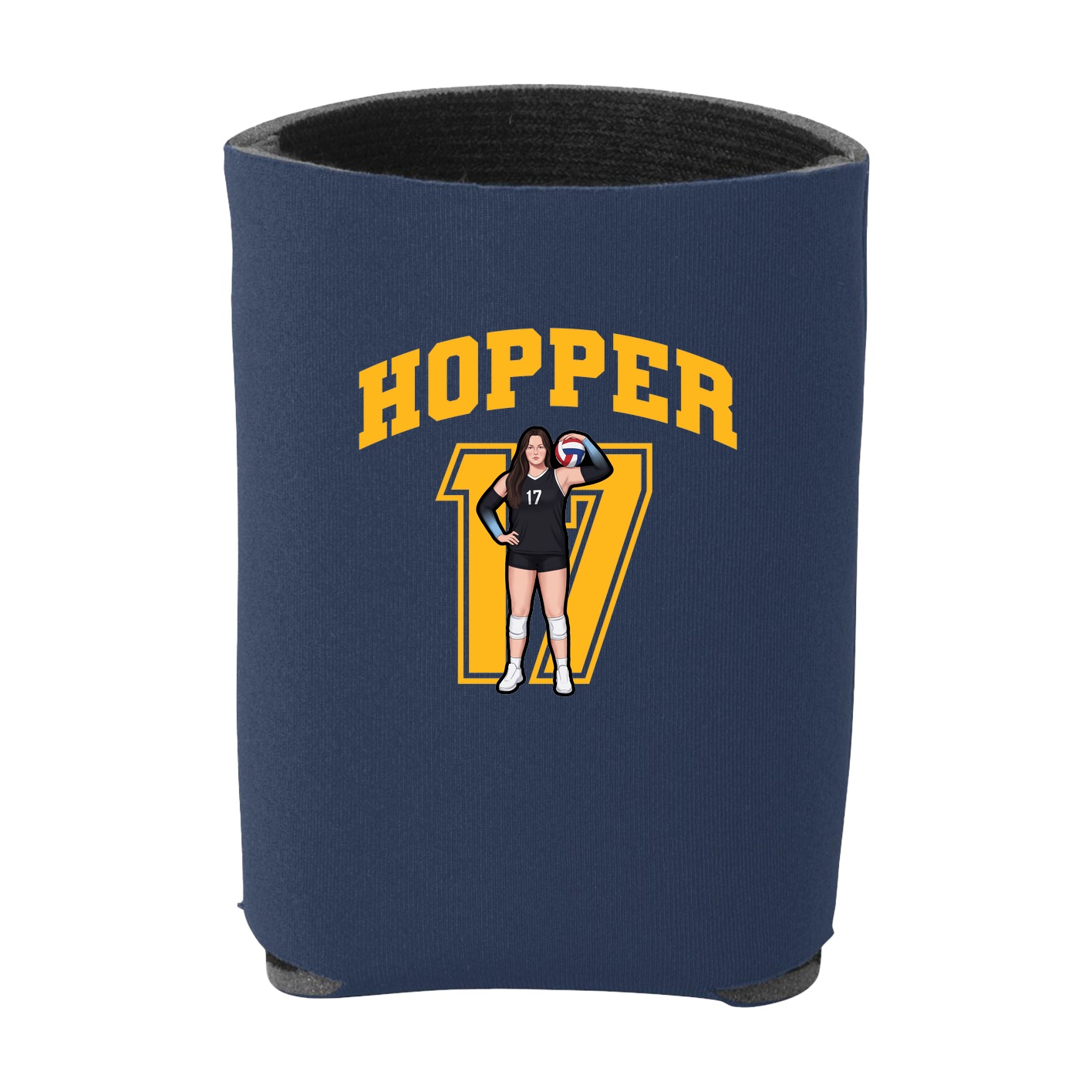 Can Holder — Number in Navy