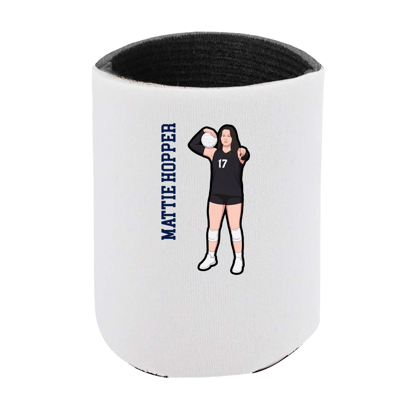 Can Holder — Name Vertical in White