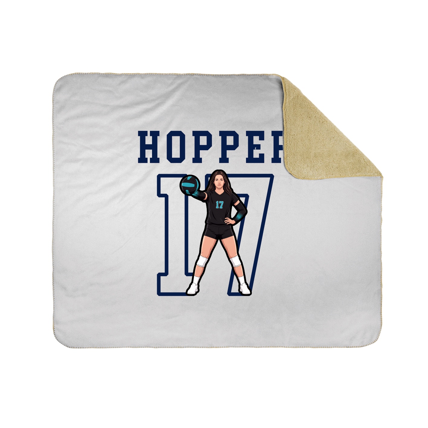 Throw Blanket — Shirsey in White