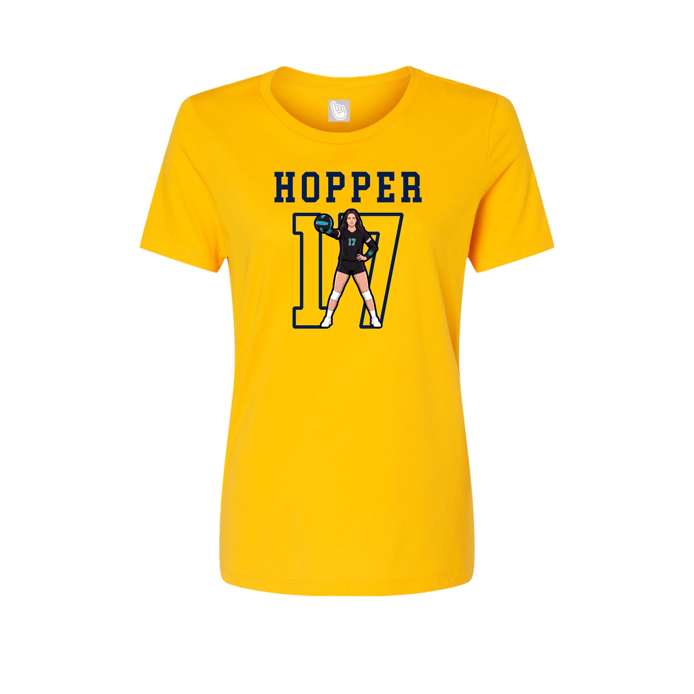Fitted Women's Tee — Shirsey in Gold