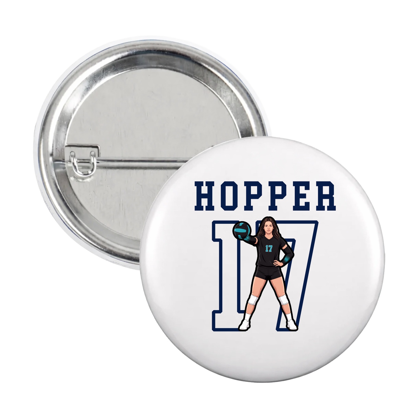 Game Day Button — Shirsey in White